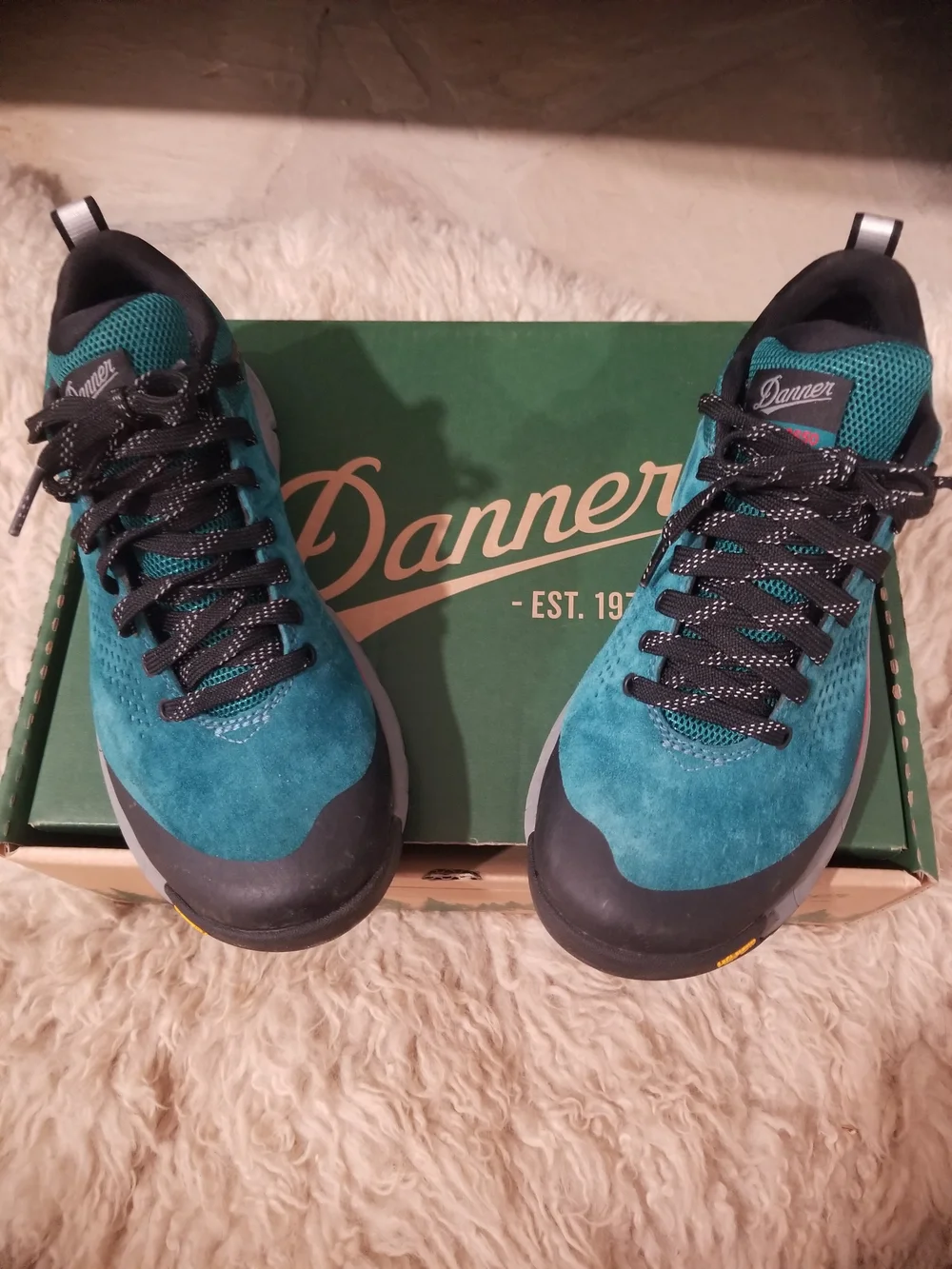 Danner Women’s Teal and Black Trail Sneaker Featuring Vibram